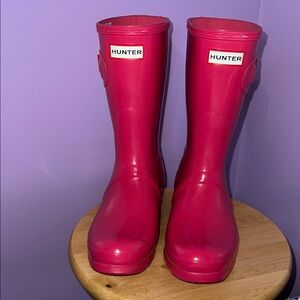 Hunter Fuchsia Women's Rain Boots
